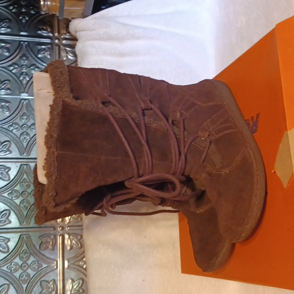 Rocket Dog tribal brown suede boots women's size 6.5